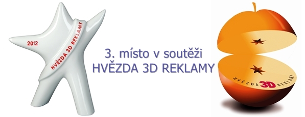 3.místo v soutěži Hvězda 3D reklamy